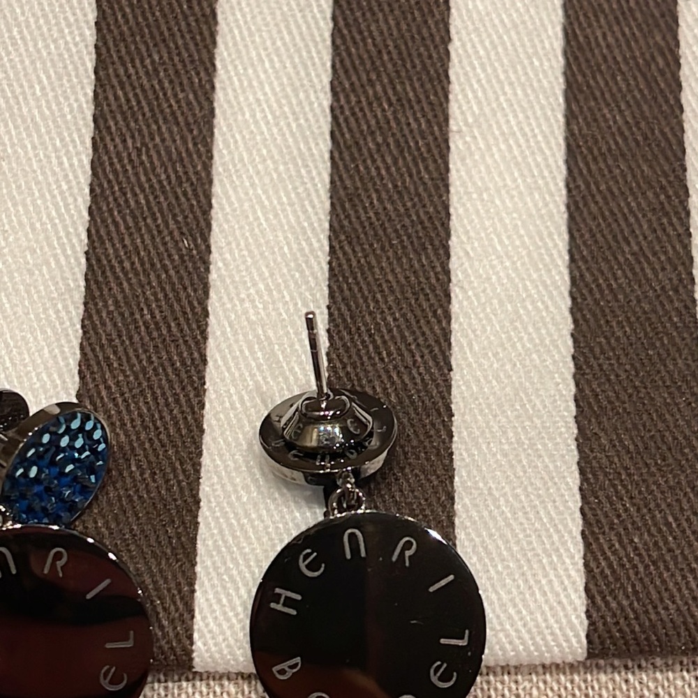 Henri Bendel Bendel Rocks Linear Earrings in Blue - Picture 5 of 6
